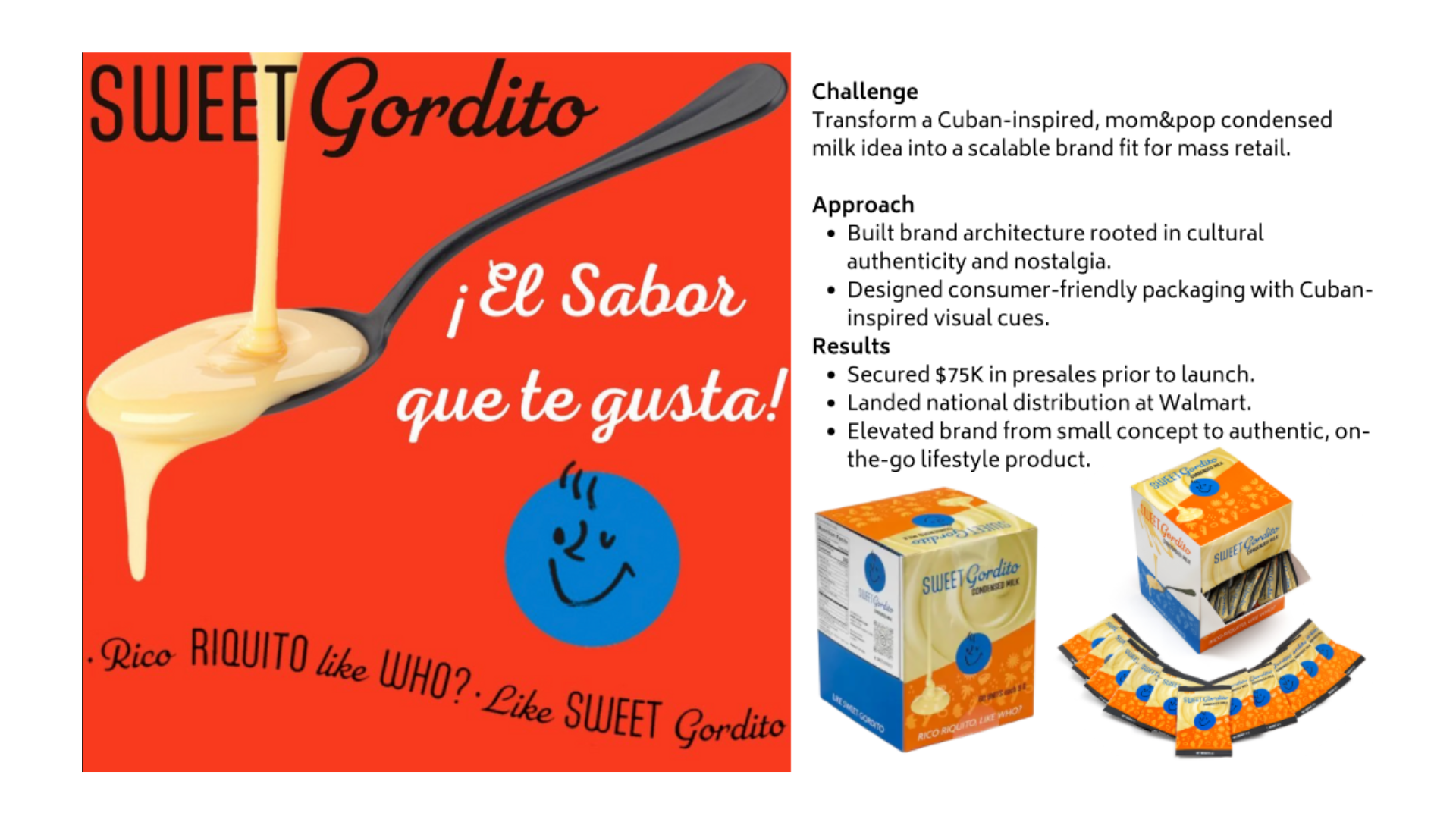 Sweet Gordito condensed milk packaging